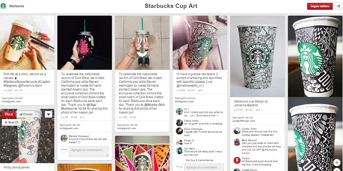 Starbucks-Cup-Art-Tablero-en-Pinterest