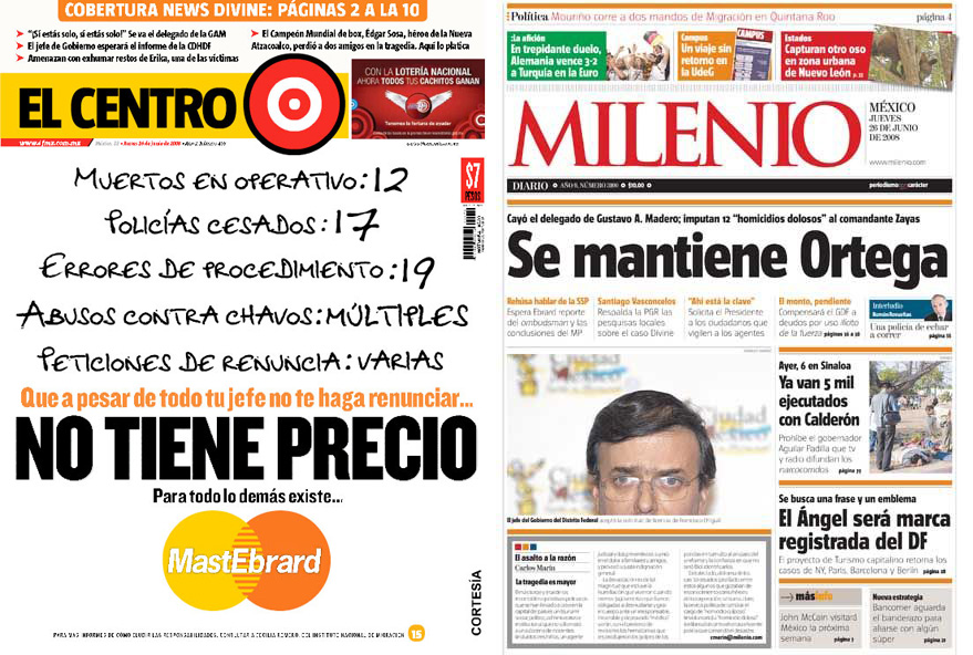 Creatividad en portadas de prensa: Caso Milenio y El Centro - Luis Maram