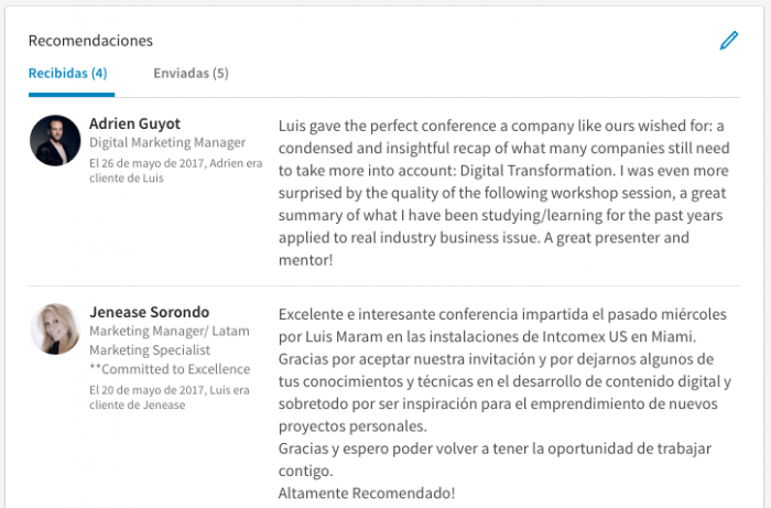 Recomendacion conferencias de marketing de Luis Maram