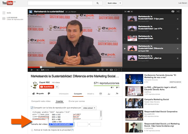Como insertar videos