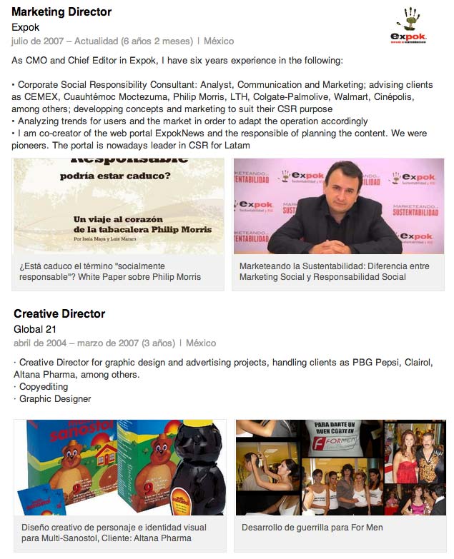 Linkedin con imágenes