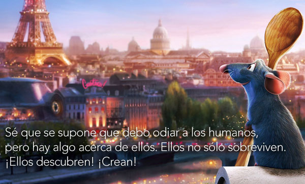Frase de creatividad de Ratatouille