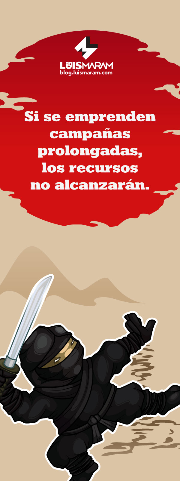 Frase de Marketing Estrategico salida de El Arte de la Guerra