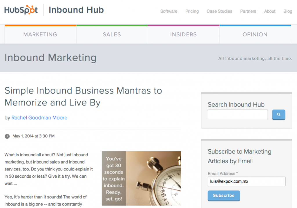 HubSpot blog