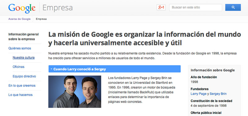 Como crear una marca; ejemplo Google