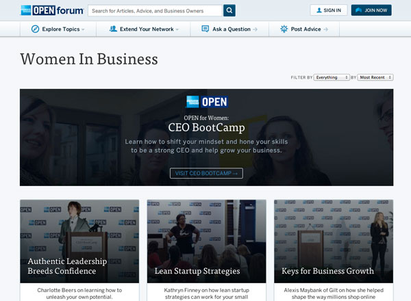 OPEN Forum - Serie mujeres en los negocios