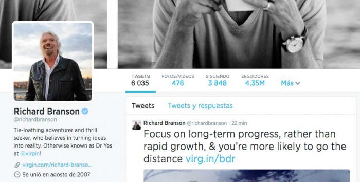 Bio de Richard Branson