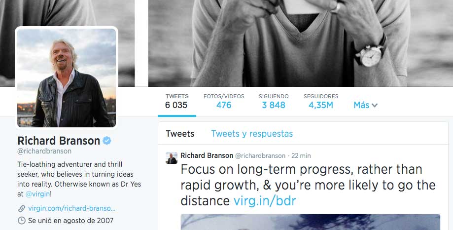 Bio de Richard Branson