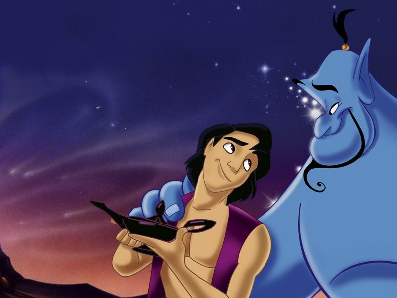 Tuit de Aladdin y Robin Williams