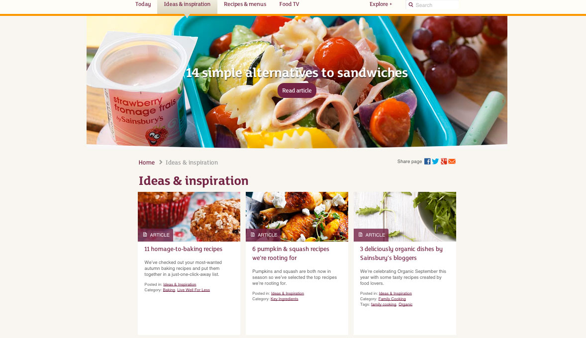 Blog para supermercados