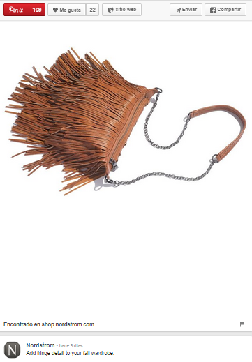Ejemplo de pin Nordstrom bag