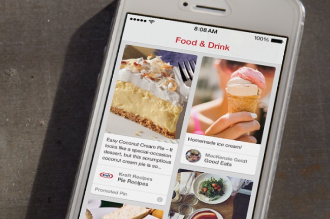 Ejemplo de pin promocionado Kraft