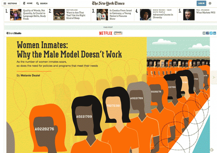 Ejemplo de publicidad nativa