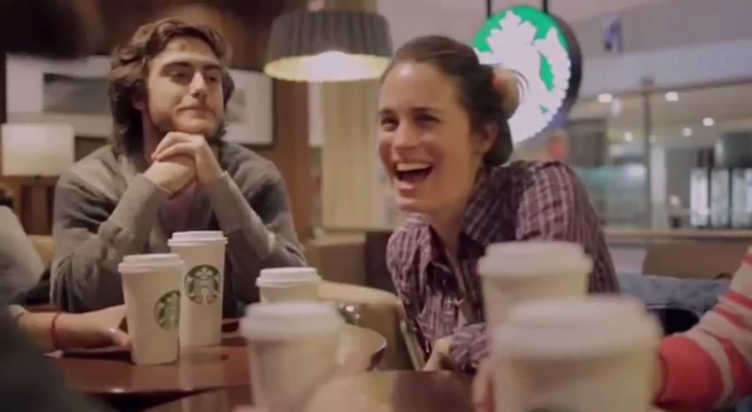 Ejemplo de engagement marketing: Meet me at Starbucks