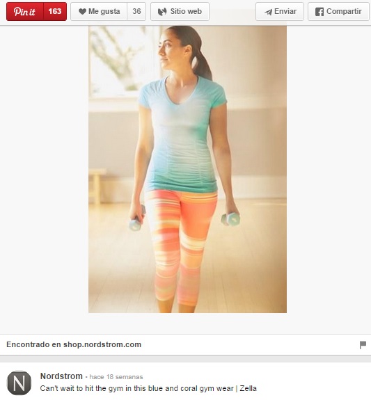 Gym wear Nordstrom pin