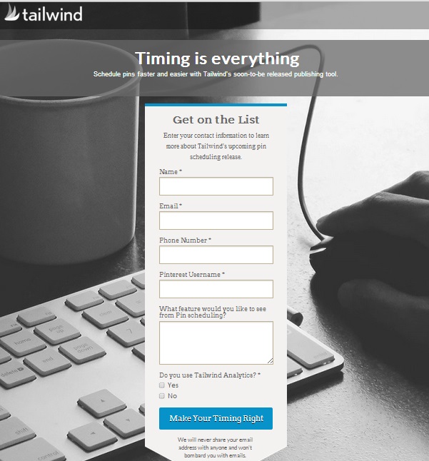 TailWind Lista de Espera
