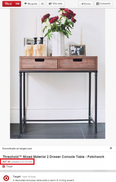 Target rich pin ejemlo