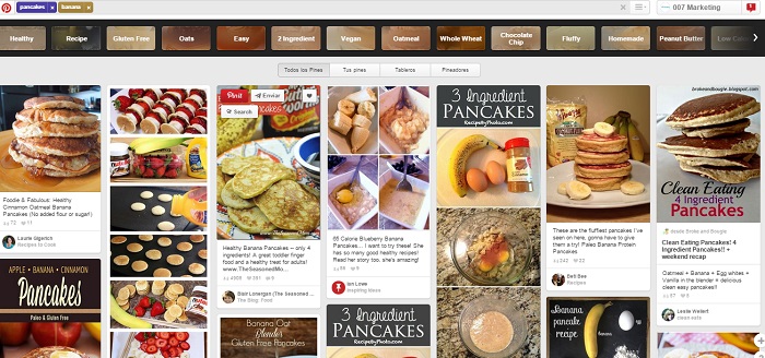 Pancakes banana busqueda guiada