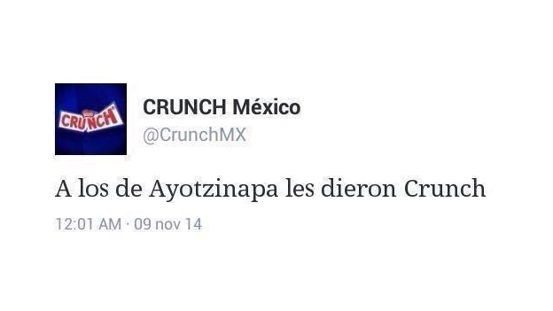 El caso CRUNCH en redes sociales