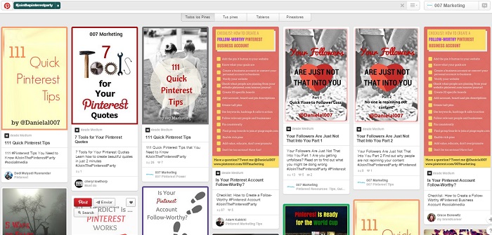 Hashtag #JoinThePinterestParty