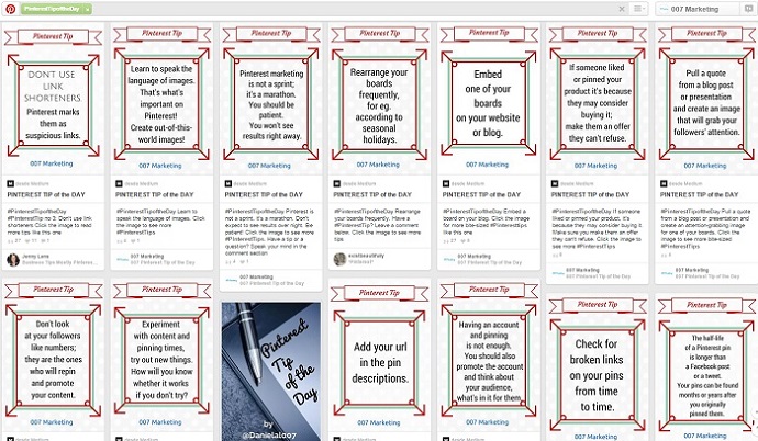 Hashtag #PinterestTipoftheDay