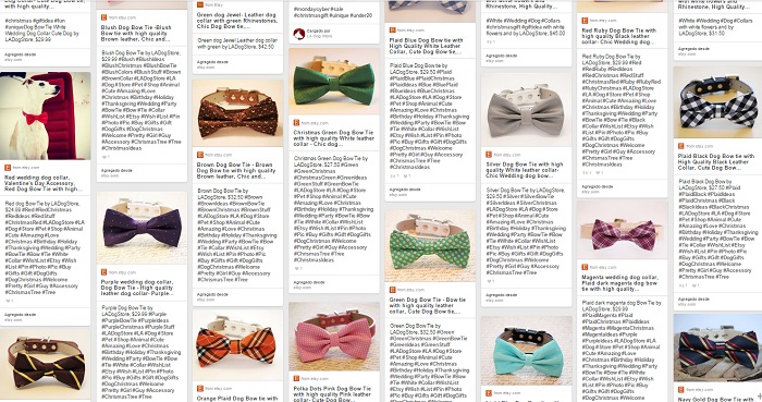 LADogStore uso de hashtags