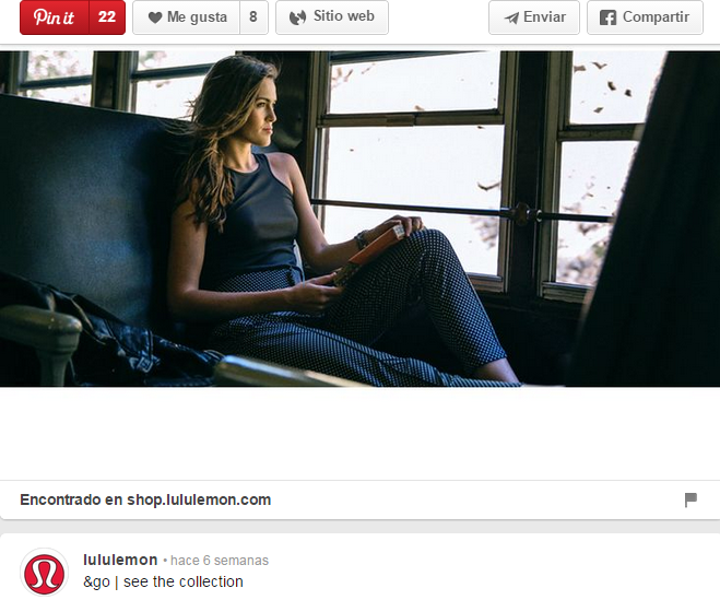 Ejemplo horizonatal de Lululemon