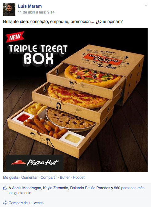 Ejemplo de contenido original