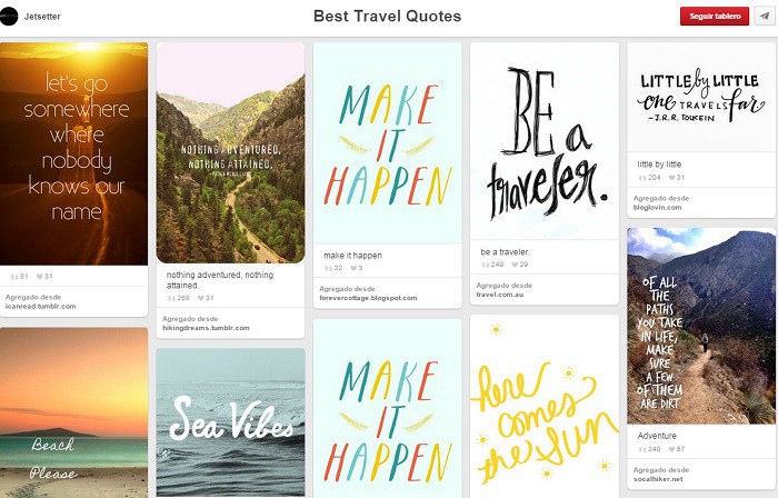 Tableros que funcionan en Pinterest