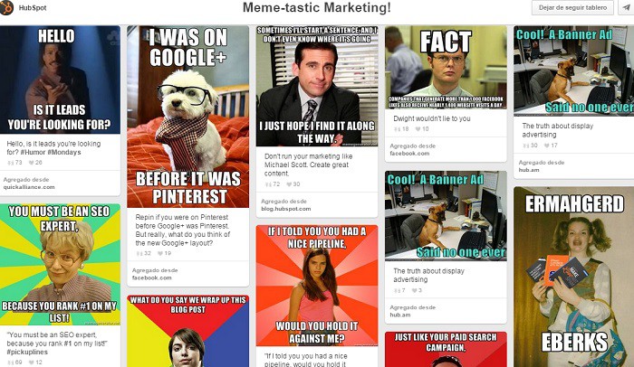 Tableros que funcionan en Pinterest