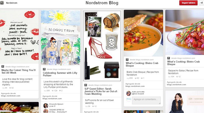 Tableros que funcionan en Pinterest