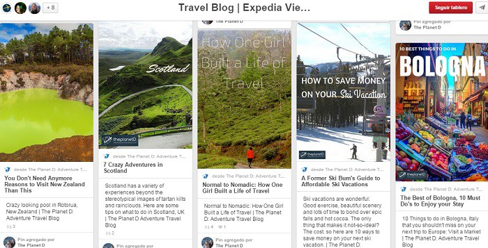 Tableros que funcionan en Pinterest