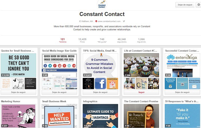 ConstantContact-cuenta-en-Pinterest