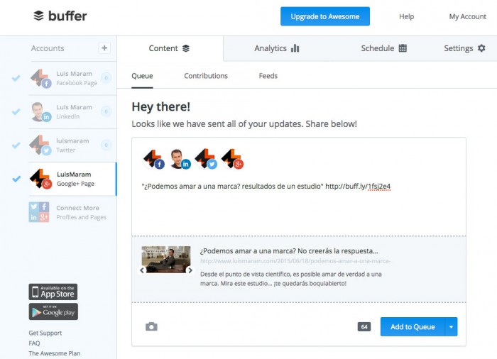 Herramientas gratuitas de redes sociales
