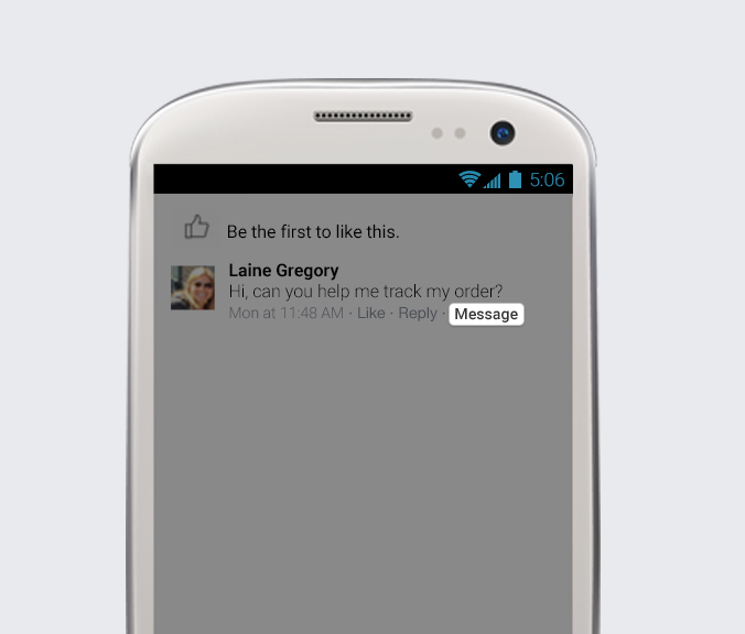 Enviar mensajes desde paginas de Facebook