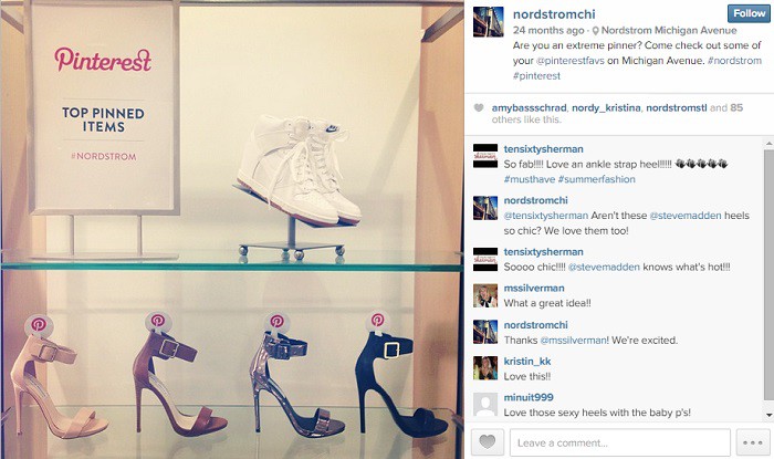 Ejemplo-promocion-cruzada-Instagram-Pinterest-Nordstrom