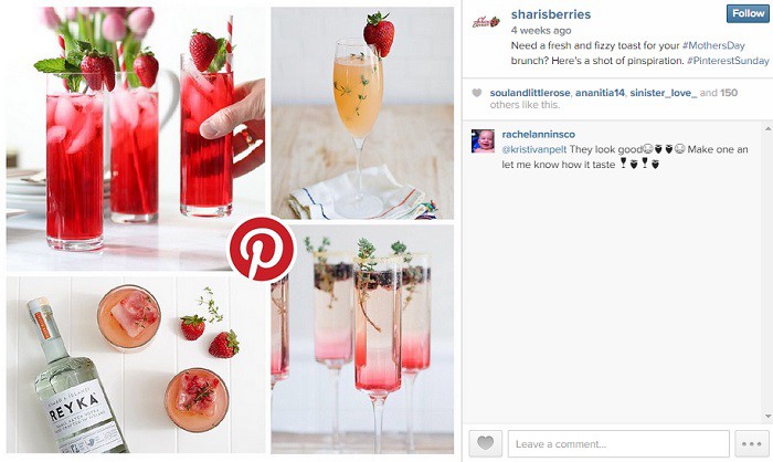 Ejemplo-promocion-cruzada-Instagram-Pinterest-SharisBerries