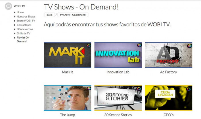 Ejemplo de marketing de contenidos WOBI