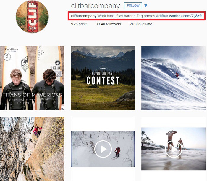 ClifBar-cuenta-en-Instagram