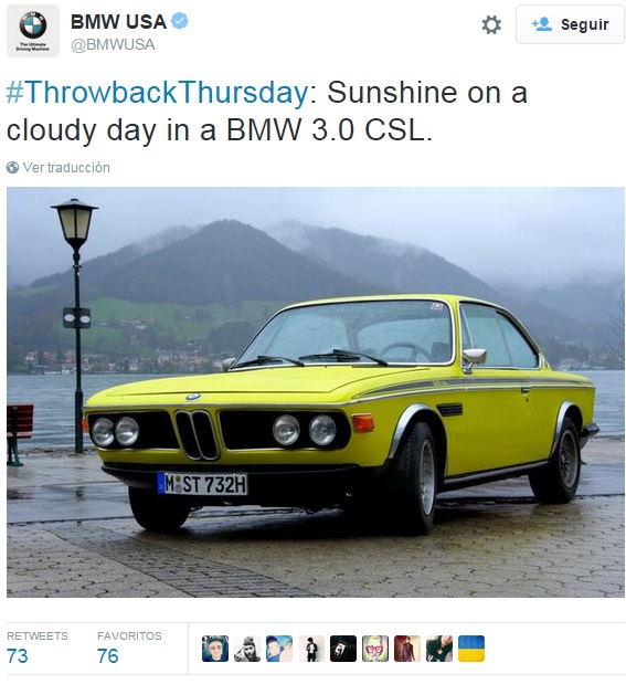 Ejemplo-ThrowbackThursday-BMWUSA-en-Twitter2