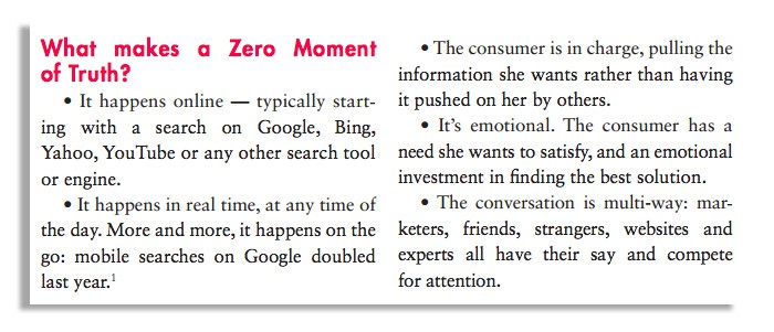 Que es zero moment of truth