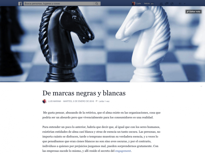 Marketing de contenidos con Facebook