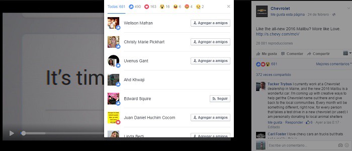 Ejemplo-Facebook-Reactions-Chevrolet-engagement