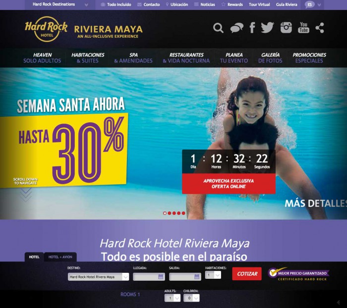 Ejemplo de home page