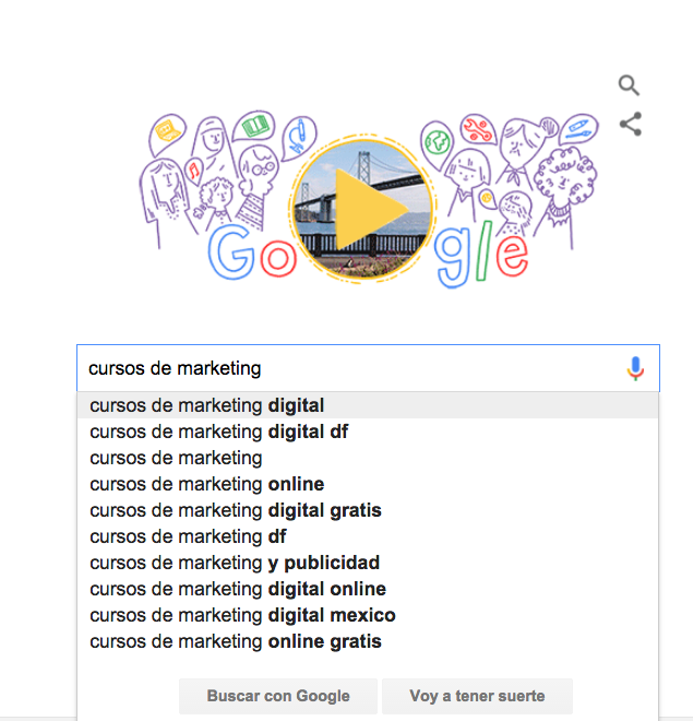 Autocompletado de Google