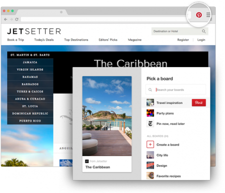 Boton Pinterest Browser