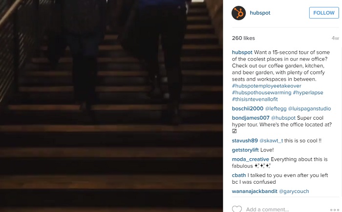 Ejemplo-recorrido-por-la-oficina-en-Instagram-de-HubSpot