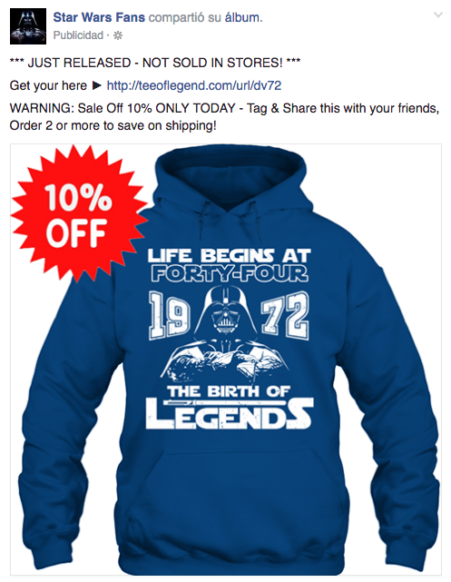 buen anuncio de Facebook