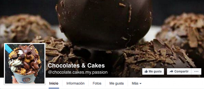  Como aprovechar la portada de Facebook; ejemplo de chocolates