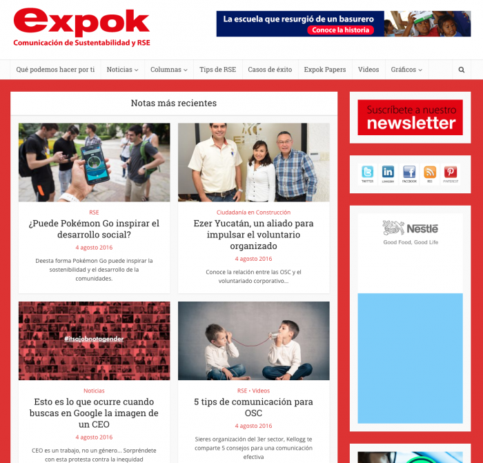 ExpokNews - Ejemplo de audiencia de nicho